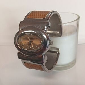 Silver and Brown Ladies Watch